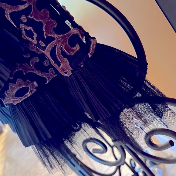 STEVIE MAY ASOS Velvet Applique Mesh Mini Dress - Picture 11 of 13